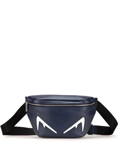 Pre-owned Fendi 2010-2024 Vitello Grace Monster Eyes Belt Bag