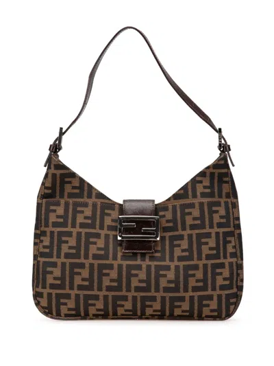 Pre-owned Fendi 2010-2024 Zucca Canvas Shoulder Bag