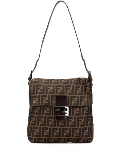Pre-owned Fendi 2010-2024 Zucca Canvas Shoulder Bag