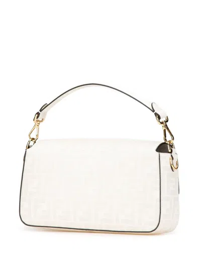 Pre-owned Fendi 2010-2024 Zucca Graphic Print Coated Canvas Bikini Girls Baguette Satchel In Multicolour
