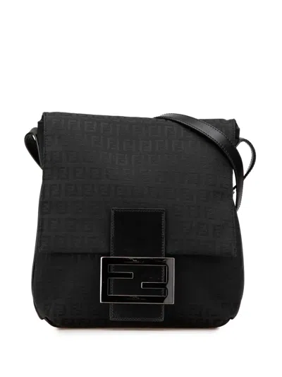 Pre-owned Fendi 2010-2024 Zucchino Canvas Crossbody Bag