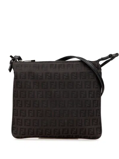 Pre-owned Fendi 2010-2024 Zucchino Canvas Crossbody Bag