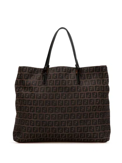 Pre-owned Fendi 2010-2024 Zucchino Canvas Tote Bag