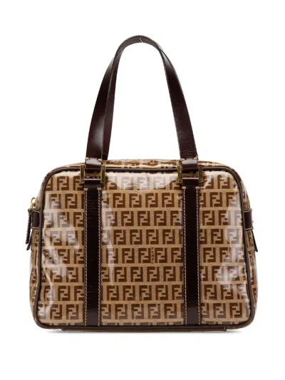 Pre-owned Fendi 2010-2024 Zucchino Crystal Handbag