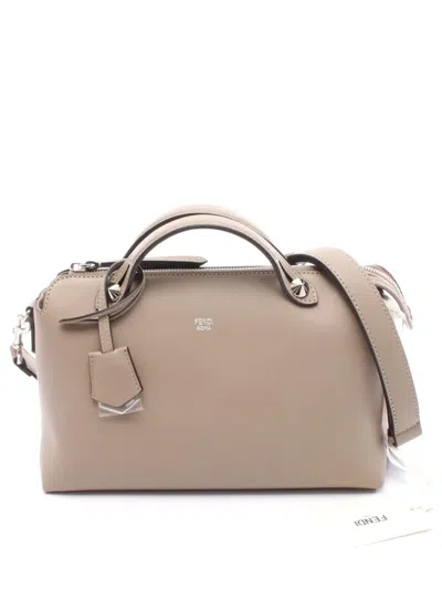 Pre-owned Fendi 2010-2025 Medium Leather By The Way Satchel In Brown
