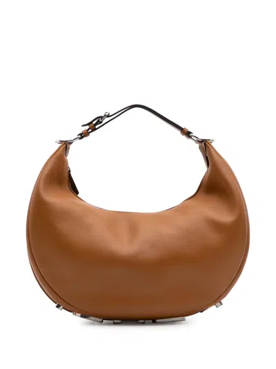 Pre-owned Fendi 2010-2025 Medium Leather Graphy Hobo Bag