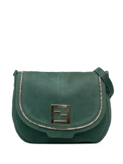 Pre-owned Fendi 2010-2025 Metallic Calfskin Crossbody Bag