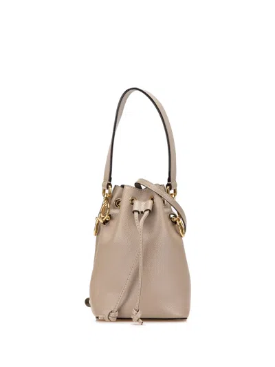 Pre-owned Fendi 2010-2025 Mini Leather Mon Tresor Bucket Bag Satchel