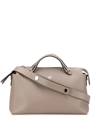 Pre-owned Fendi 2010-2025 Small Leather By The Way Satchel In Brown