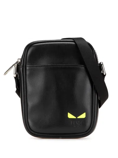 Pre-owned Fendi 2010-2025 Small Leather Monster Bug Crossbody Bag