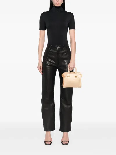 Pre-owned Fendi 2010-2025 Small Tricolor Leather Chameleon Satchel In Brown