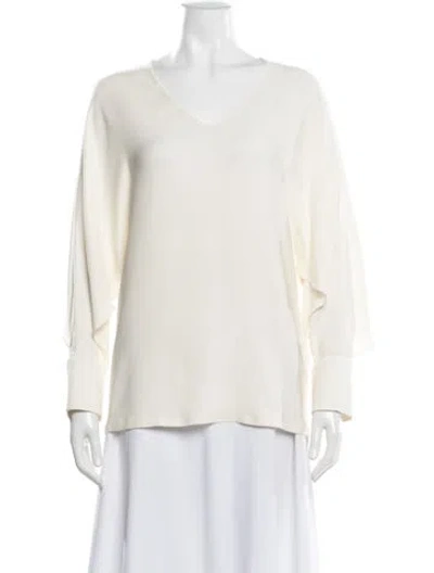 Pre-owned Fendi 2010's Silk Blouse In Neutral