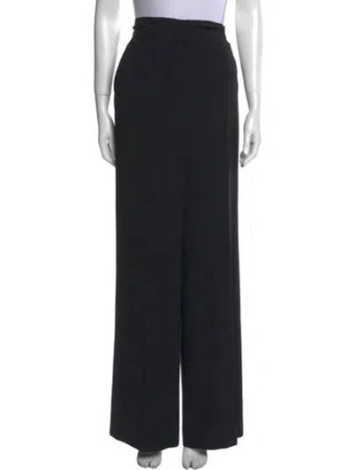 Pre-owned Fendi 2010's Wide Leg Pants In Black