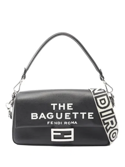 Pre-owned Fendi 2010-2025 X Marc Jacobs The Baguette Satchel In Black