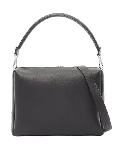 Pre-owned Fendi 2010-2026 Large Leather Lui Shoulder Bag In Black