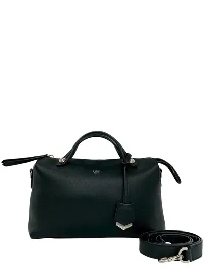 Pre-owned Fendi 2010-2026 Medium By The Way Satchel In Black