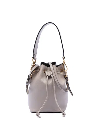 Pre-owned Fendi 2010-2026 Mini Leather Mon Tresor Bucket Bag Satchel In Brown