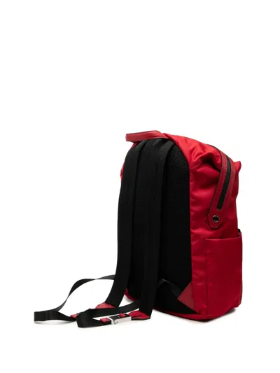 Pre-owned Fendi 2010-2026 Nylon Vocabulary Hope Backpack In Red
