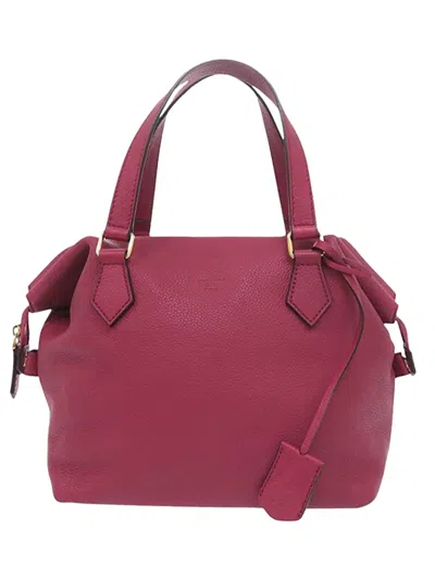 Pre-owned Fendi 2010-2026 Small Leather Double Handle Tote Bag In Pink