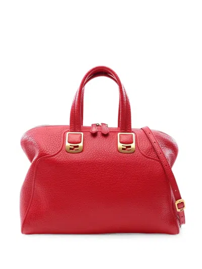 Pre-owned Fendi 2010s Chameleon Tote Bag In Red