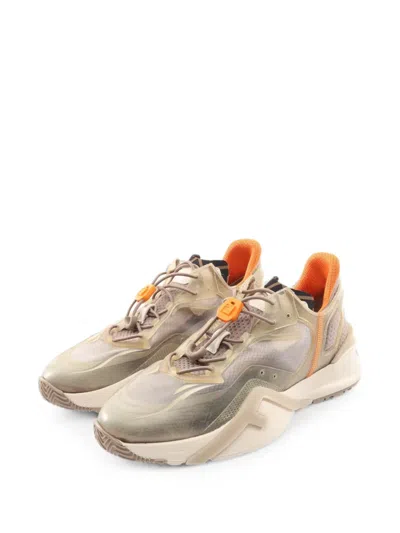 Pre-owned Fendi 2010s Flow Sneakers In Grey