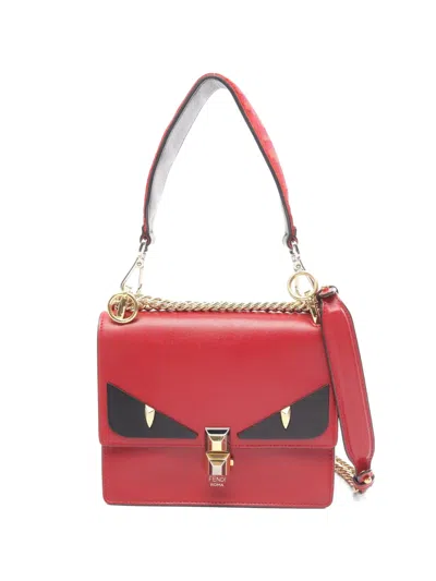 Pre-owned Fendi 2010s Kan I Monster Shoulder Bag In Red