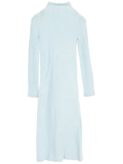 Pre-owned Fendi 2010s Knitted Dress In Blue
