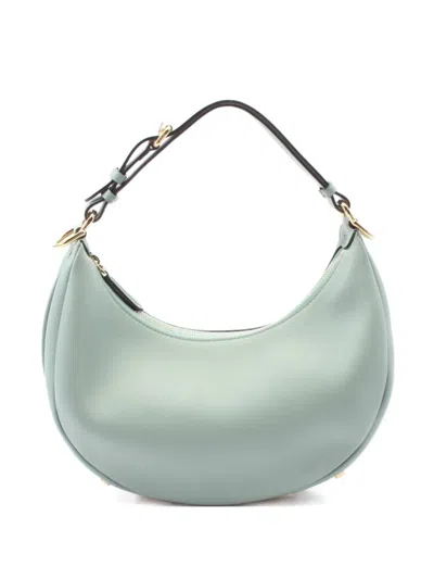 Pre-owned Fendi 2010s Leather Shoulder Bag In Green