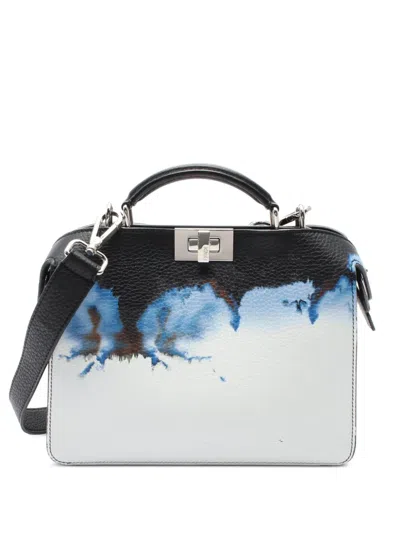 Pre-owned Fendi 2010s Medium Peekaboo Iseeu Tote Bag In Black