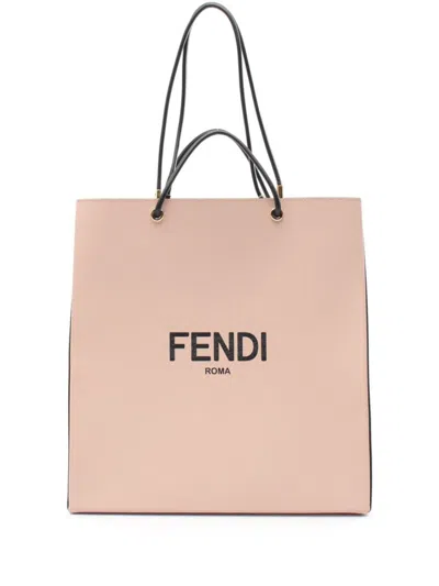 Pre-owned Fendi 2010s Medium Two-way Tote Bag In Pink