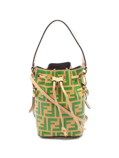 Pre-owned Fendi 2010s Mini Mon Tresor Bucket Bag In ニュートラル