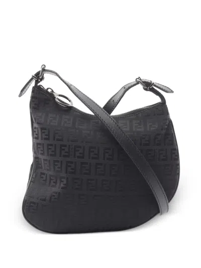 Pre-owned Fendi 2010s Oyster Shoulder Bag In ブラック