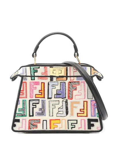 Pre-owned Fendi 2010s Peekaboo Iseeu Tote Bag In White