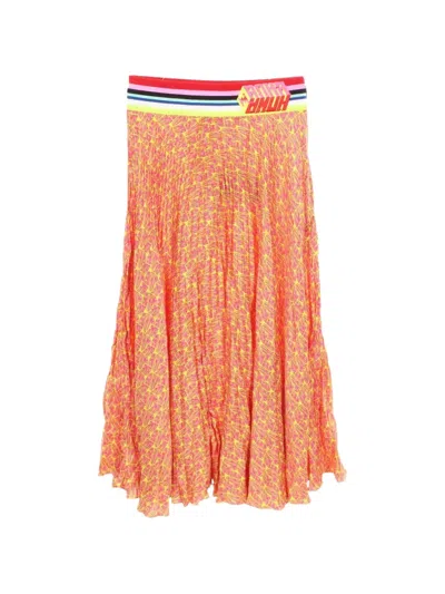 Pre-owned Fendi 2010s Printed Skirt In Yellow