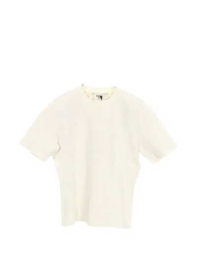 Pre-owned Fendi 2010s Reversible Logo-pattern T-shirt In Neutrals