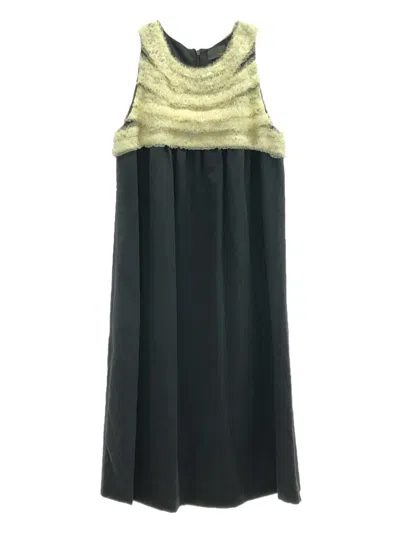 Pre-owned Fendi 2010s Ruffle-detailing Silk Dress