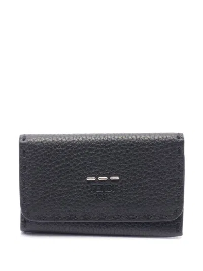 Pre-owned Fendi 2010s Selleria Key Case In 黑色