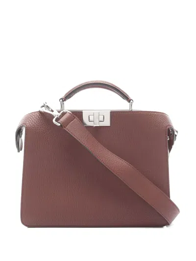 Pre-owned Fendi 2010s Small Peekaboo Iseeu Tote Bag In Brown