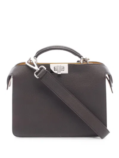 Pre-owned Fendi 2010s Small Peekaboo Iseeu Tote Bag In Brown