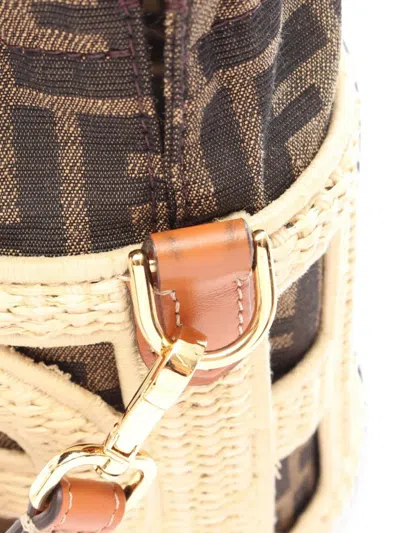 Fendi 2010s Small Step Out Bucket Bag In Neutral