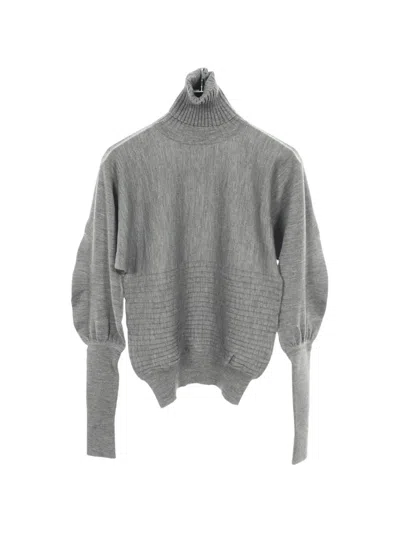 Pre-owned Fendi 2010s Turtleneck Knit Sweater In Grey