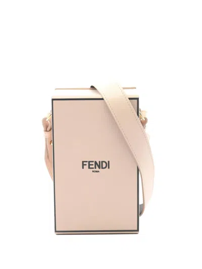 Pre-owned Fendi 2010s Vertical Box Mini Crossbody Bag In Pink