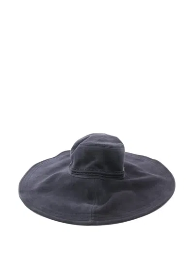 Pre-owned Fendi 2010s Wide-brimmed Suede Hat