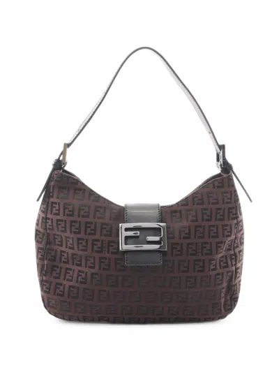Pre-owned Fendi 2010s Zucchino Tote Bag In Brown