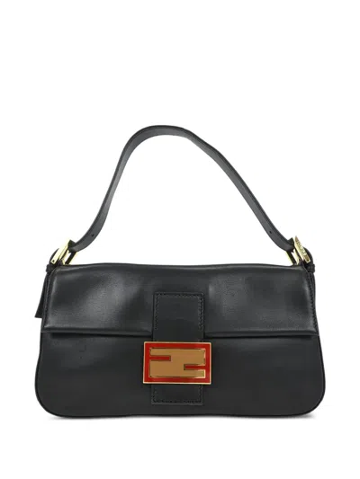 Pre-owned Fendi 2012 Baguette Handbag In Black