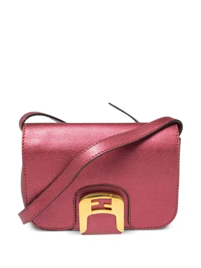 Pre-owned Fendi 2012 Chameleon Cross Body Bag In Pink