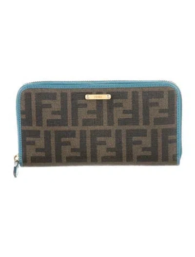 Pre-owned Fendi 2013 Continental Wallet Continental Wallet In Brown
