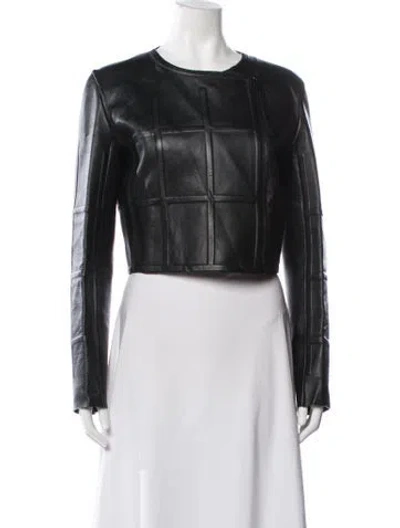 Pre-owned Fendi 2013 Leather Jacket In Black