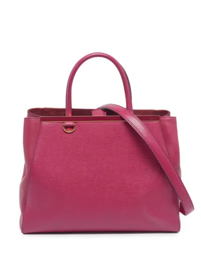 Pre-owned Fendi 2013 Medium 2jours Tote Bag In Pink