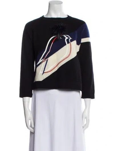 Pre-owned Fendi 2014 Cashmere Sweater In Black